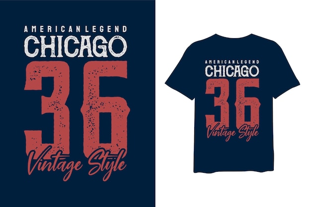 Premium Vector  Chicago t shirt design for typography