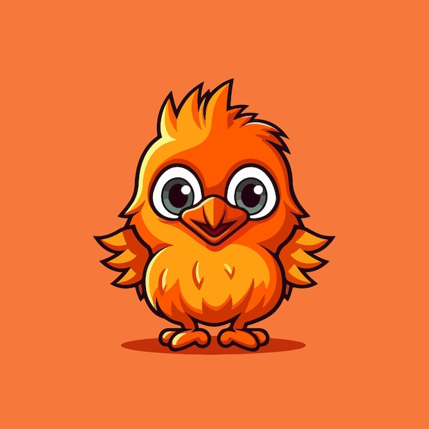 Chick cartoon vector cute chick vector illustration