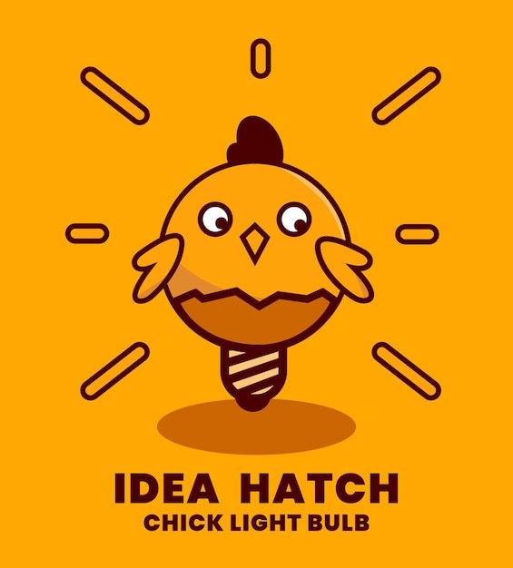 chick logo orang idea funny creative