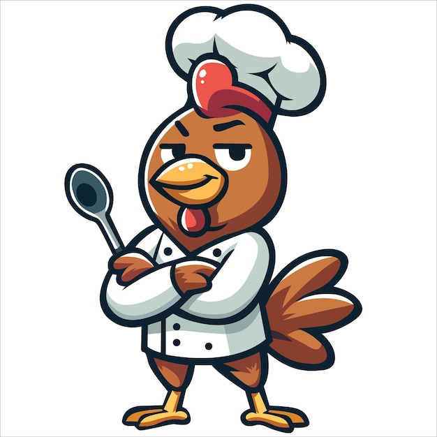 Лучший куриный шеф-повар в истории иллюстрация Вектор