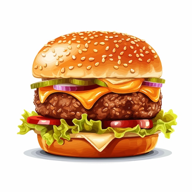 Vector chicken burger png