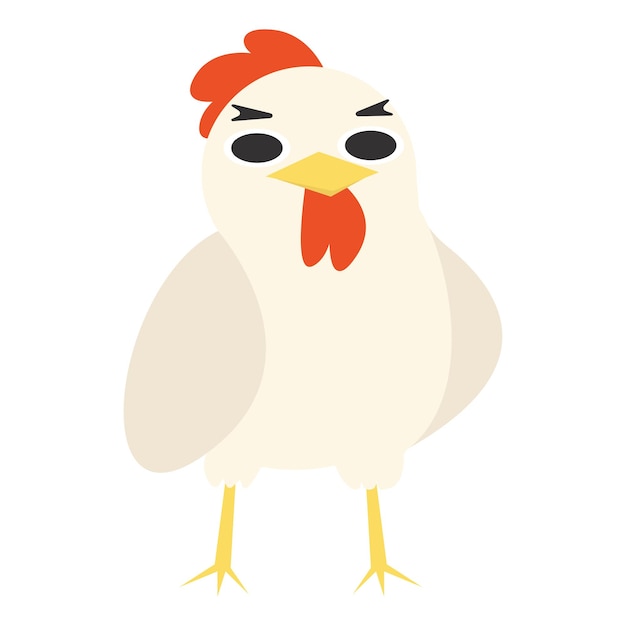 Vector chicken cartoon illustration