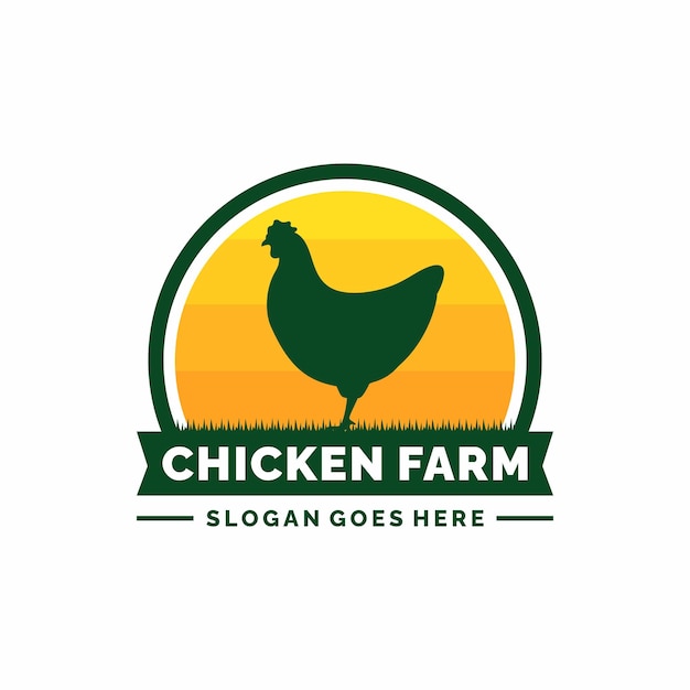 Chicken farm livestock logo