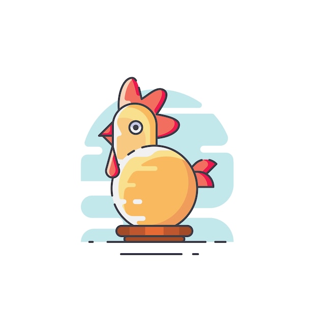 Chicken flat design