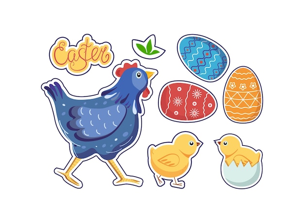 Chicken hen Easter Eggs1