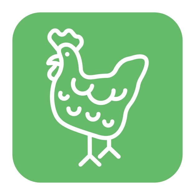 Vector chicken icon vector image can be used for carnival