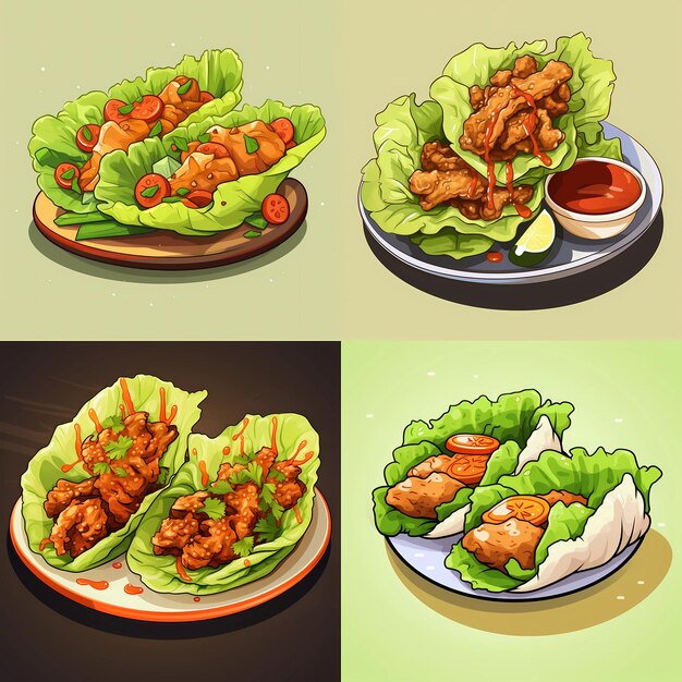 Vector chicken_lettuce_wraps