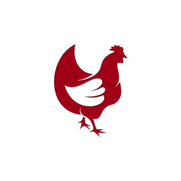 Vector chicken logo design element vector with creative idea