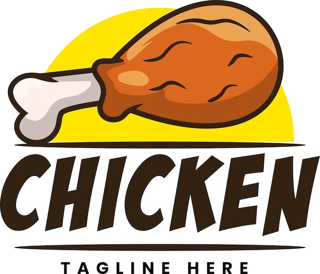 Chicken logo illustration with premium quality stock vector