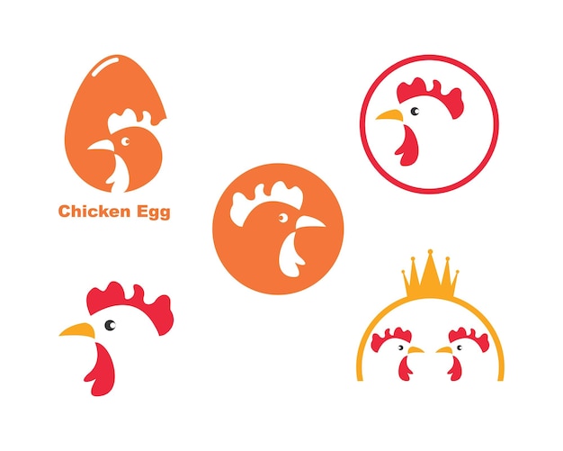 Chicken logo vector illustration template design