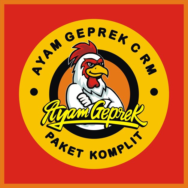 Vector chicken logo