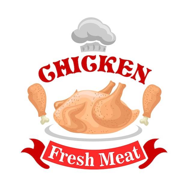 Вектор Векторный знак магазина куриного мяса