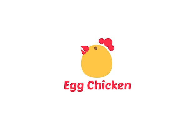 Modello di progettazione del logo moderno di pollo