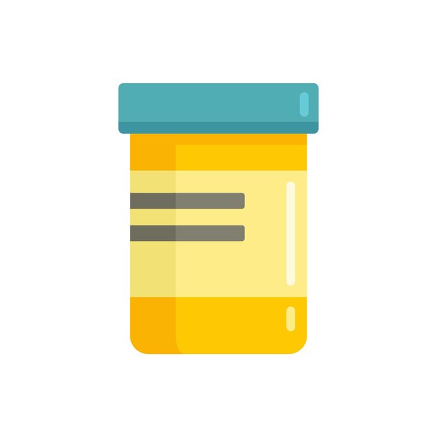 Chicken pox pill jar icon flat illustration of chicken pox pill jar vector icon for web design