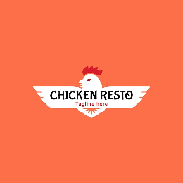 Vector chicken resto logo