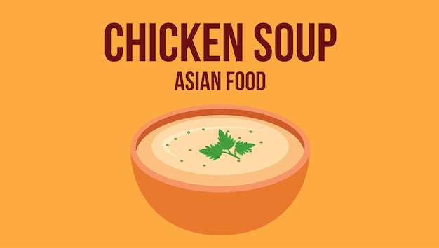 Chicken soup vector