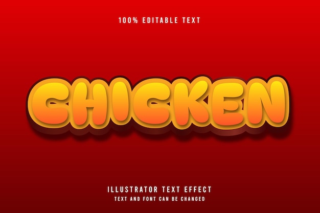 Chicken text effect