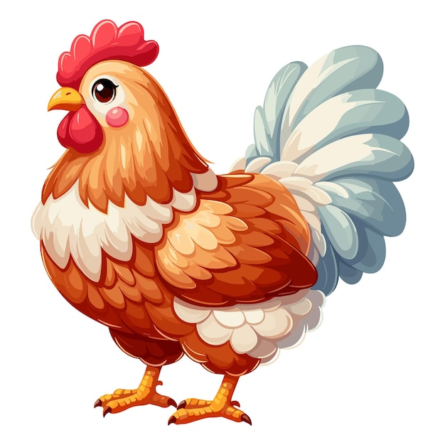 Illustrazione di cartone vettoriale per polli