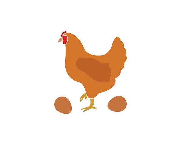 鶏のベクトルイラストデザイン