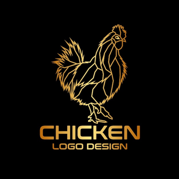 Chicken vector logo design