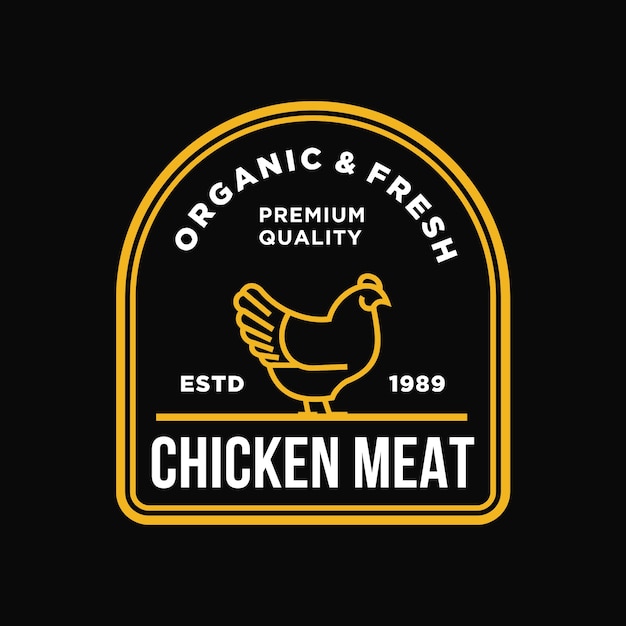  Chicken vector logo illustration