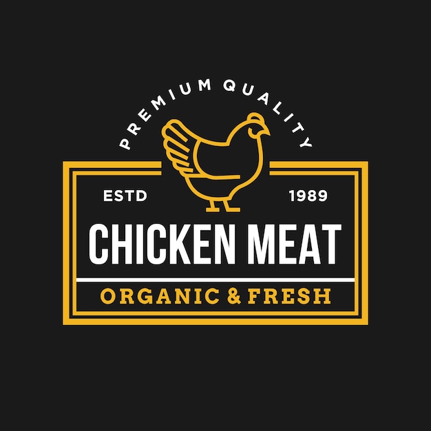  Chicken vector logo illustration