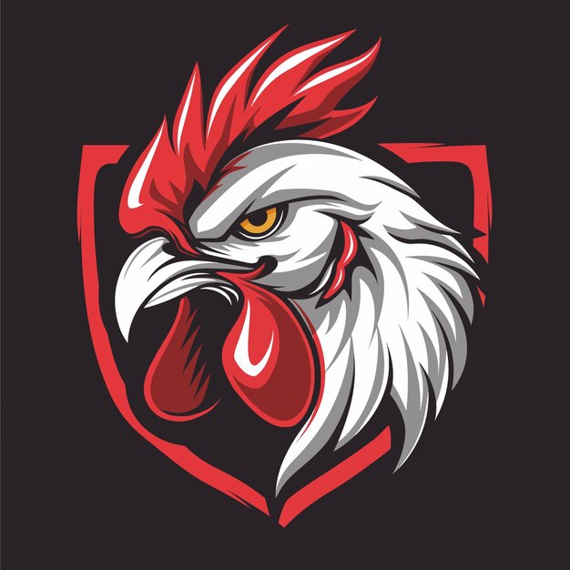 Chicken vector mascotte logo