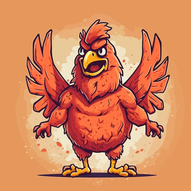 chicken wing cartoon character