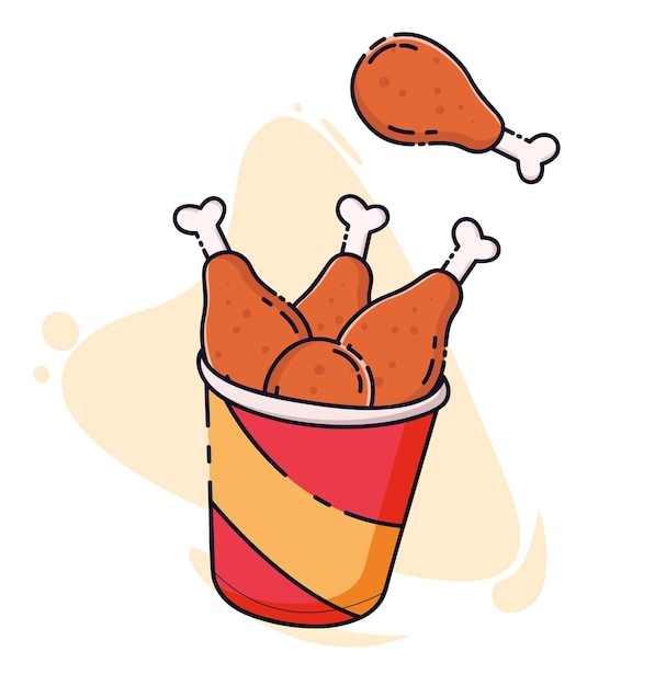 Vector chicken wings vector design