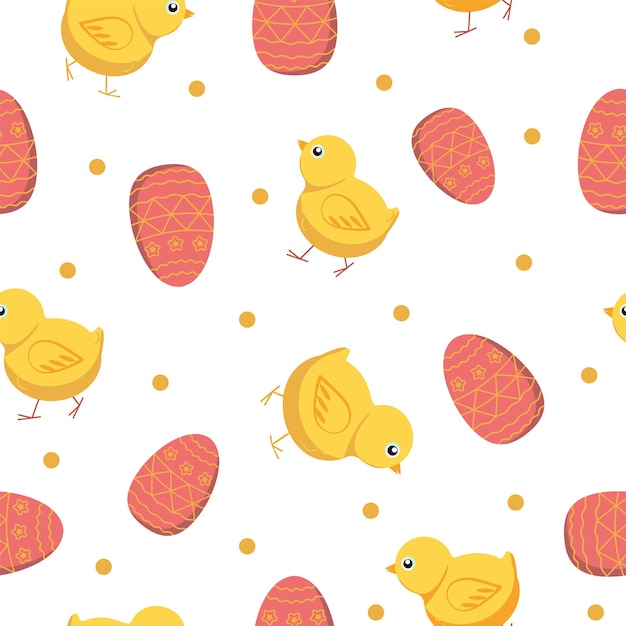 Chickens and eggs pattern1