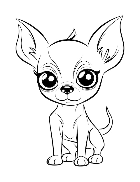 Chihuahua Coloring page