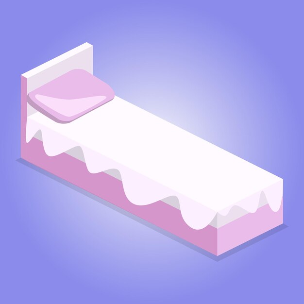 Vector child bed vector