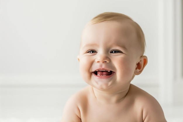 child happiness and people concept adorable baby