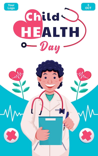 Child Health Day Little doctor Suitable for events