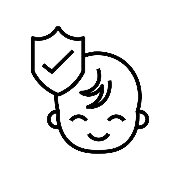 child insurance vector icon