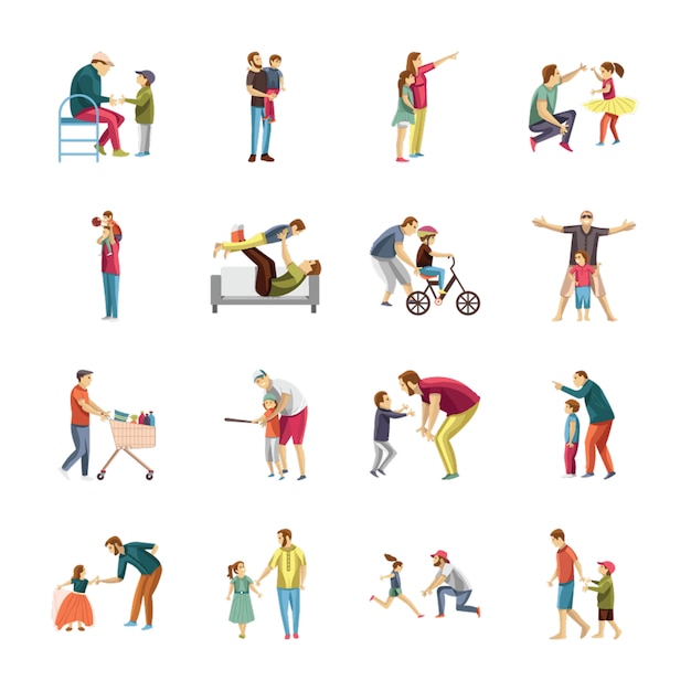 Child rearing icons pack