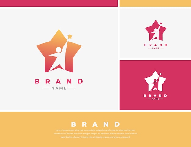 Child and star logo, child dream logo design