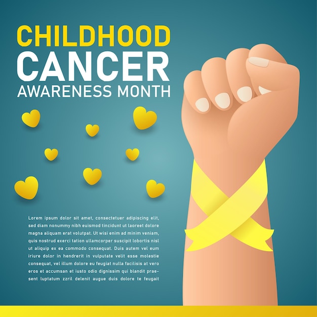 Childhood cancer awareness month background