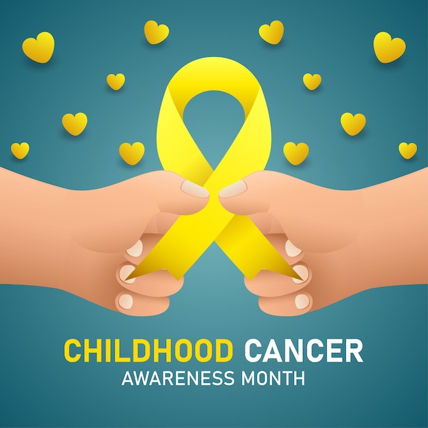 Childhood cancer awareness month background