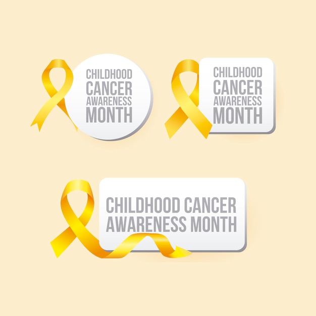 Vector childhood cancer awareness month