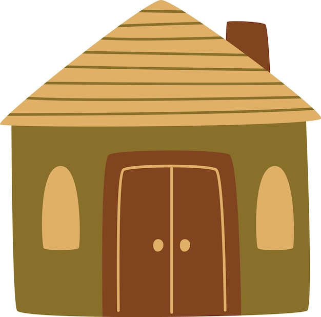 Vector childish cottage house