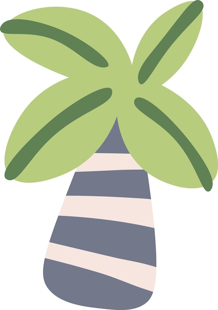 Vector childish palm tree