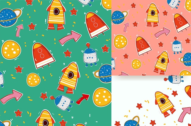 childish Space Leo pattern