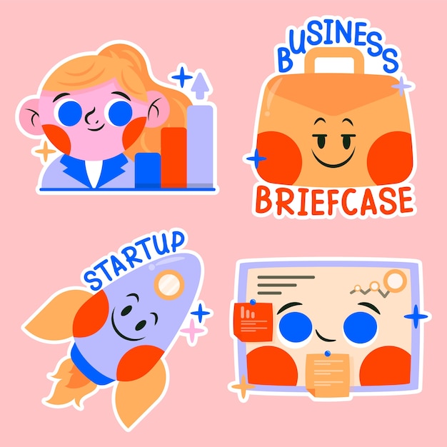 Childlike business stickers