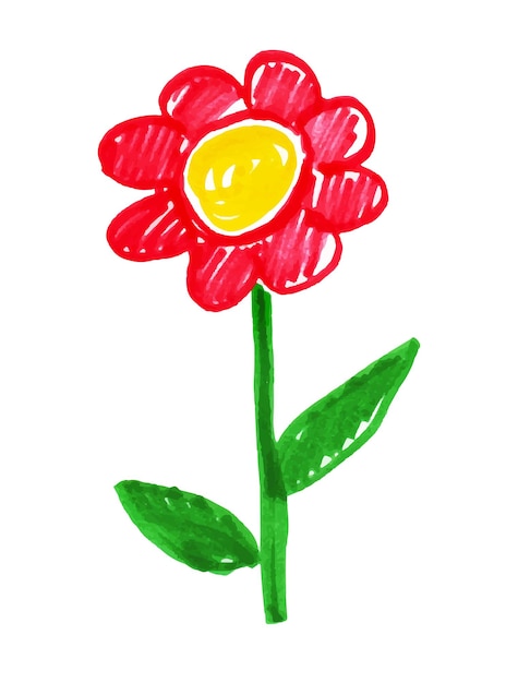 花の子どもらしい絵