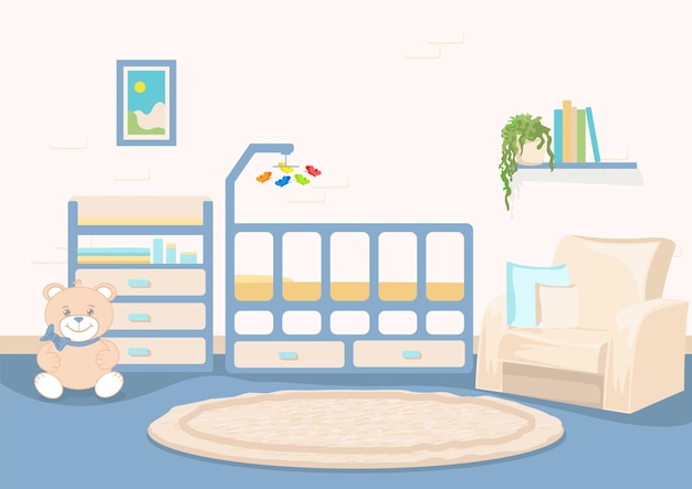 Vector children bedroom