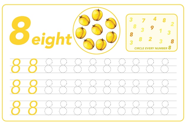 children cards numbers kids learning material learning numbers tracing number practice worksheet