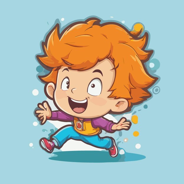 Vector children cartoon vector