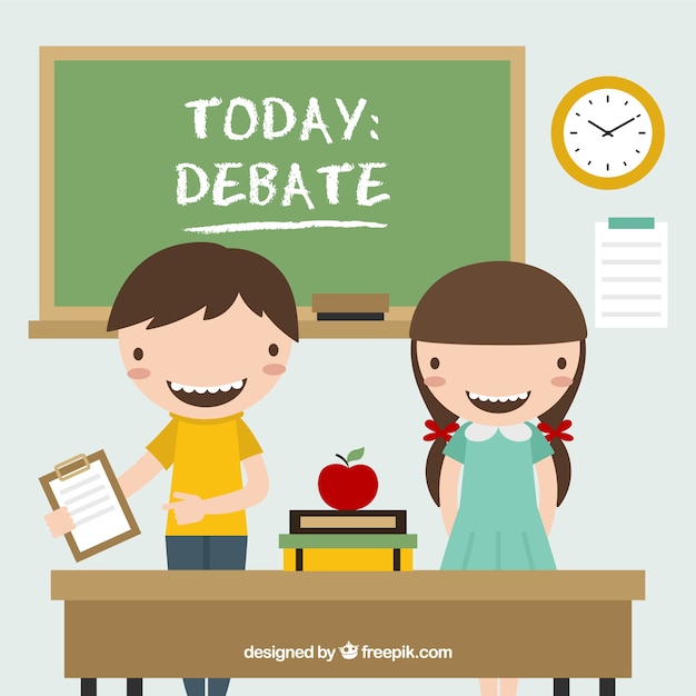 Children in the debate school