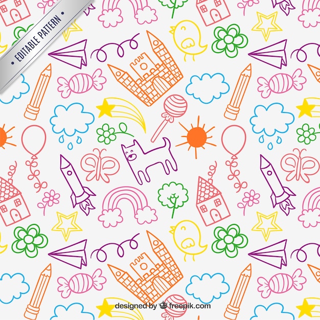 Children drawings pattern